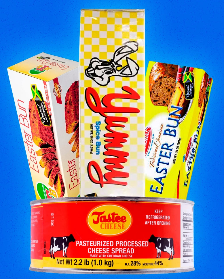 Easter Feast Box – Large Bun Trio & Tastee Cheese (1kg)