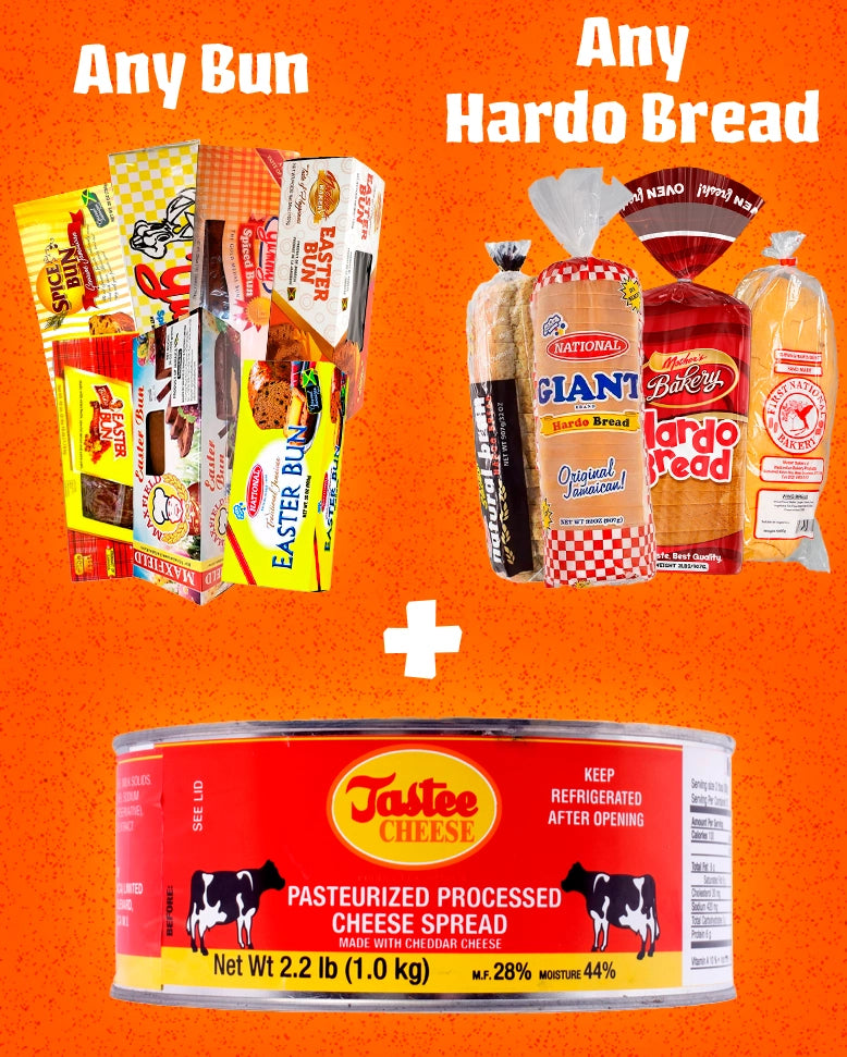 Bun & Bread Easter Box – Any Bun, Any Hardo Bread & Tastee Cheese (1kg)
