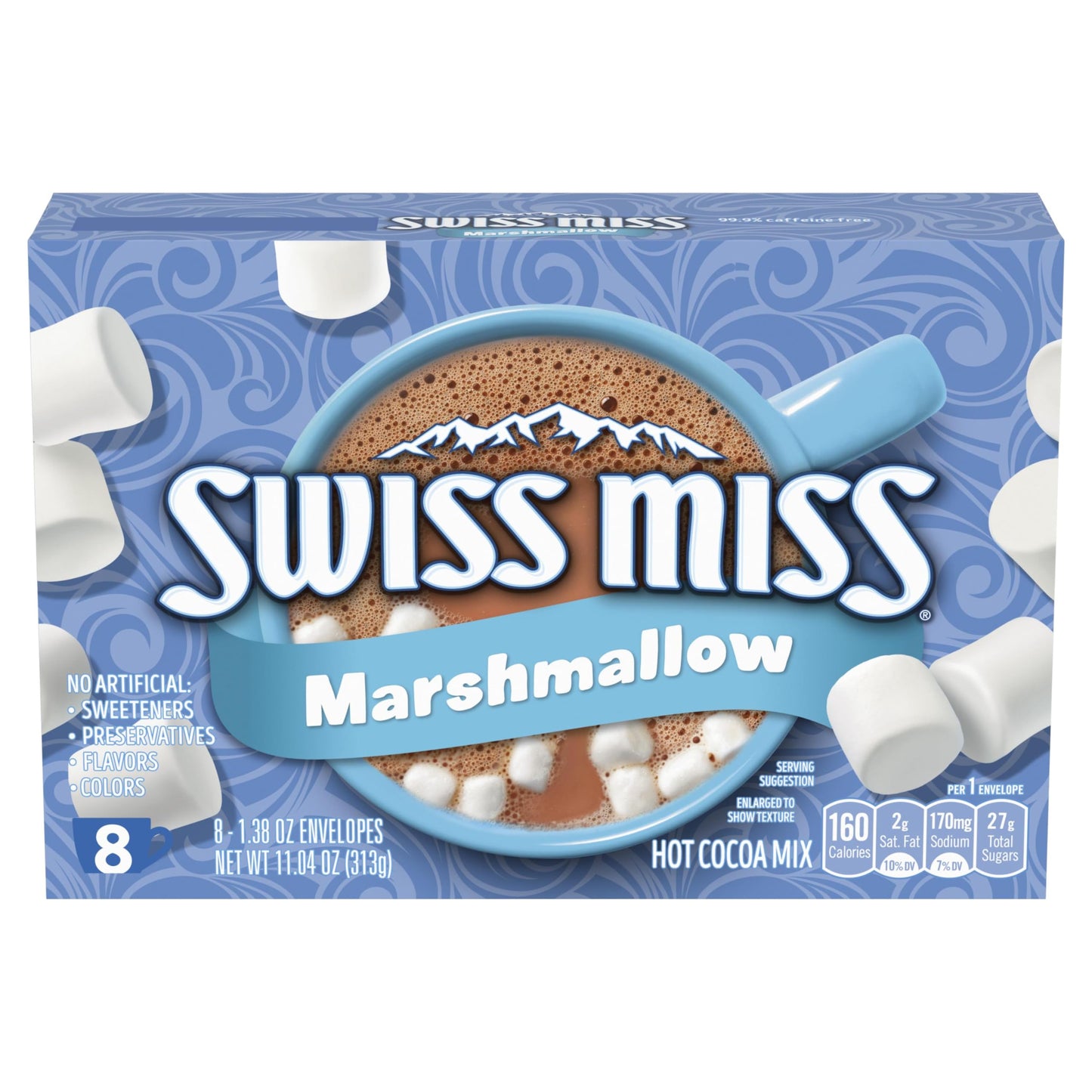 Swiss Miss Marshmallow Hot Cocoa Drink Mix 8 Satchets