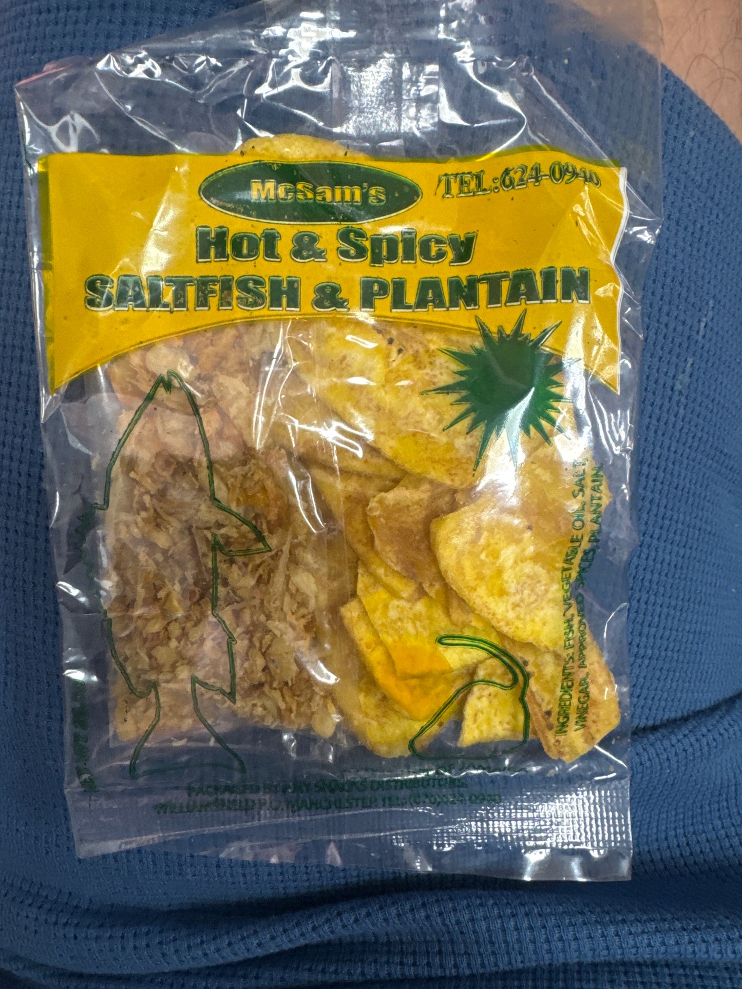 Mcsams Hot & Spicy Saltfish & Plantain