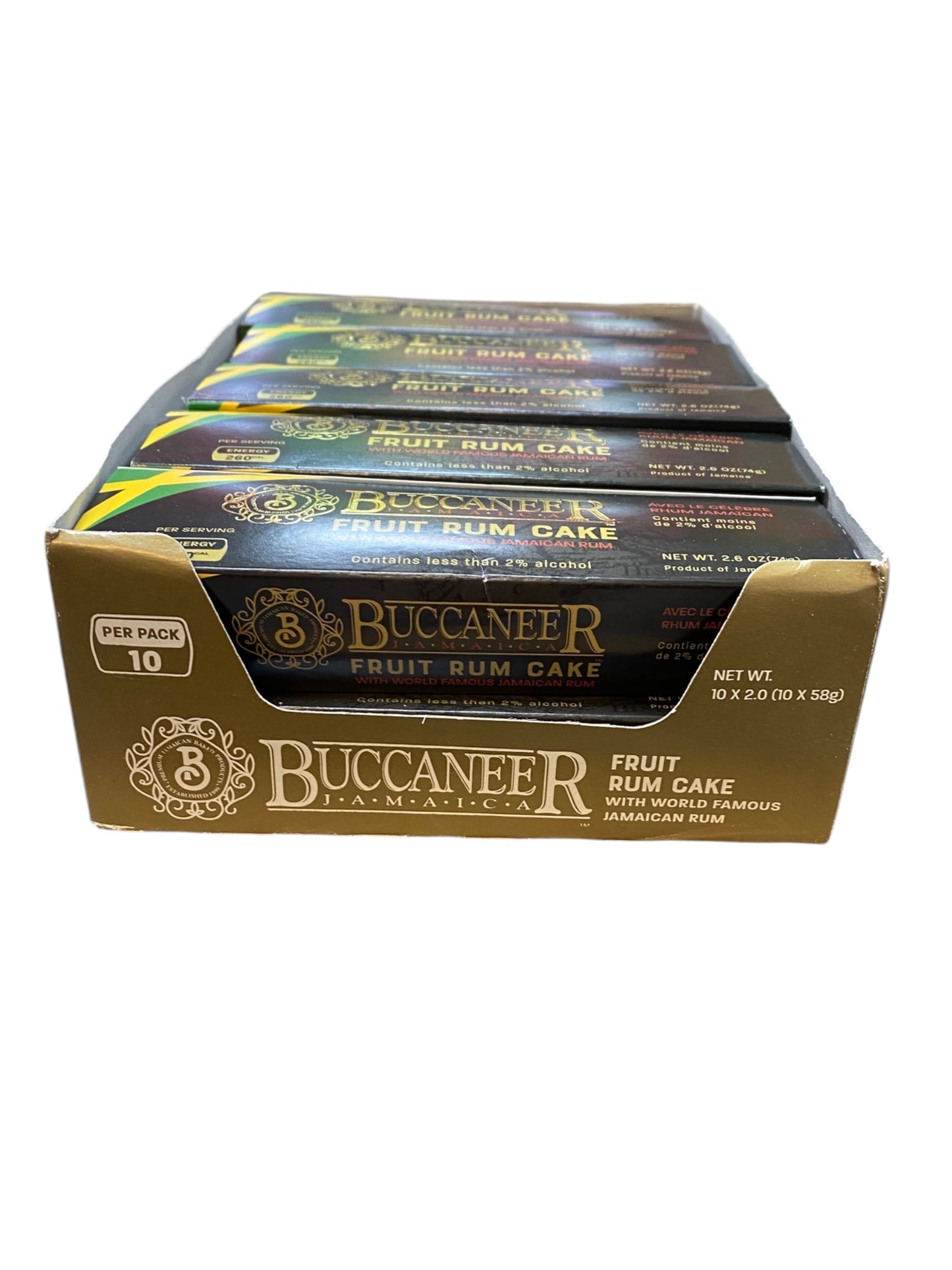 Buccaneer Fruit Rum Cake 10 Pack