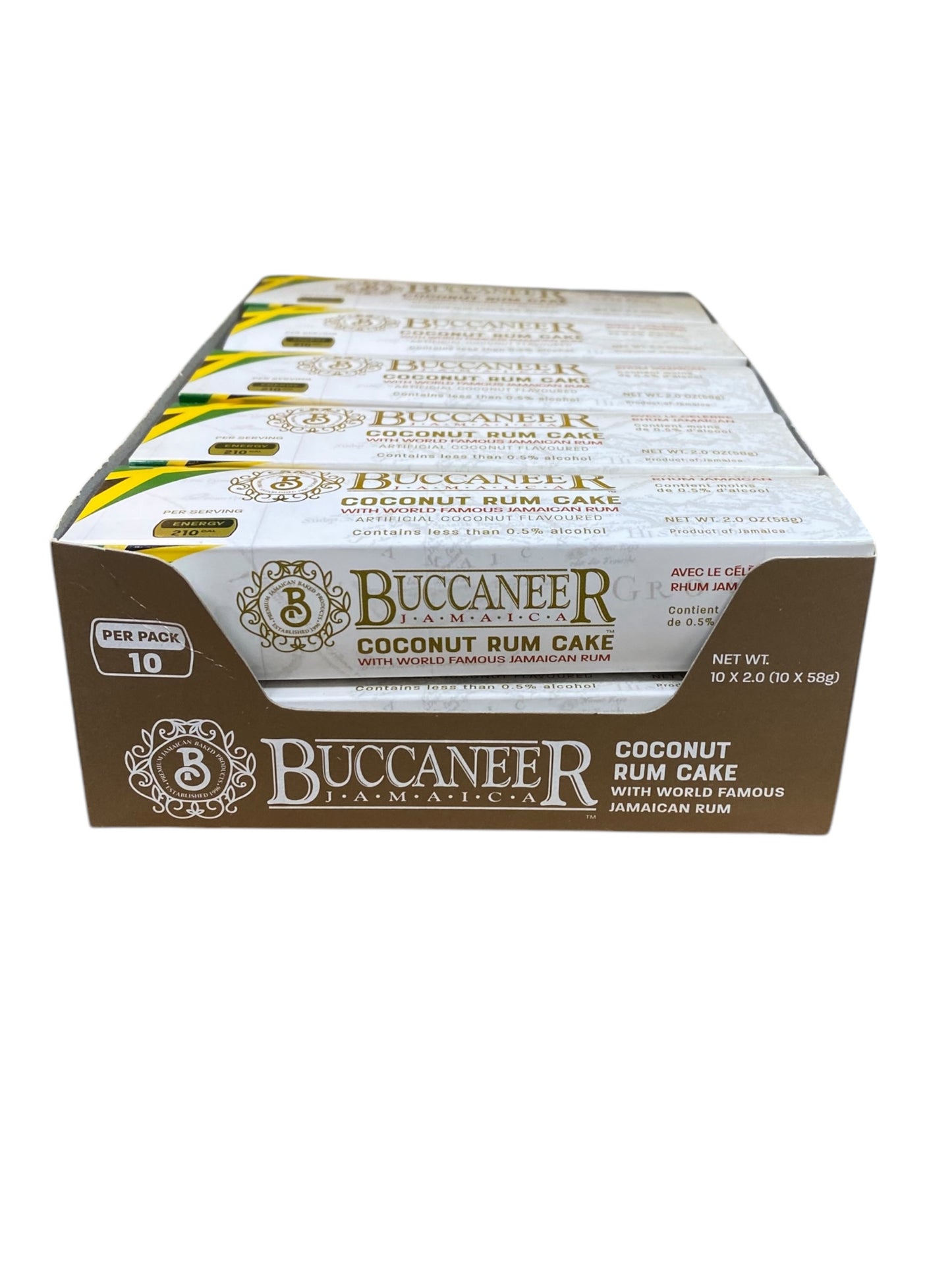 Buccaneer Coconut Rum Cake 10 pack