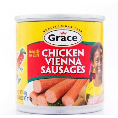 Grace Chicken Vienna Sausages (Jamaican Imported) Box Of 48