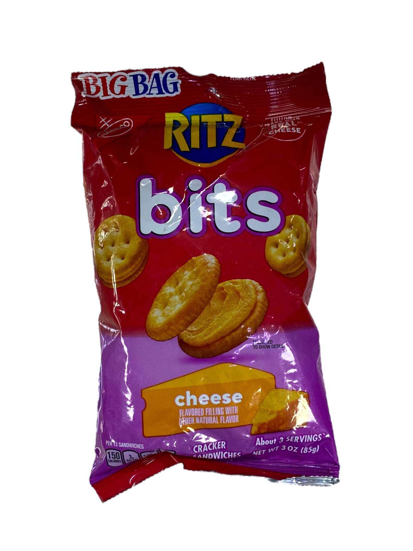 Ritz Bits Cheese Crackers Large Big Bag 85g