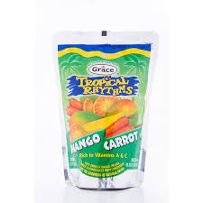 Grace Tropical Rhythms Mango Carrot Pouches Pack Of 10