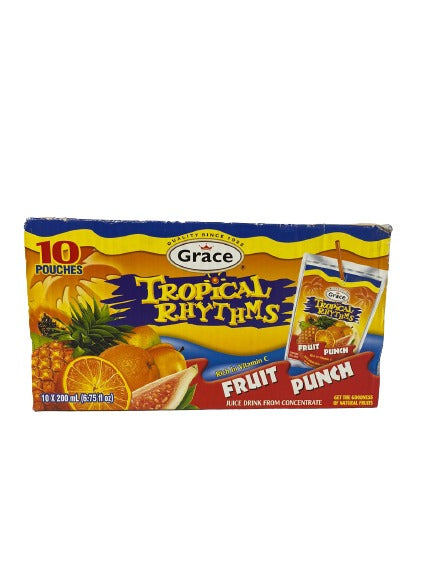 Grace Tropical Rhythms Fruit Punch Pouches Pack Of 10