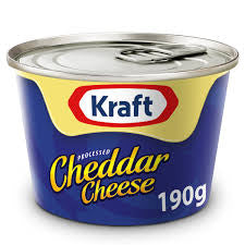 Kraft Processed Cheddar Cheese 190g