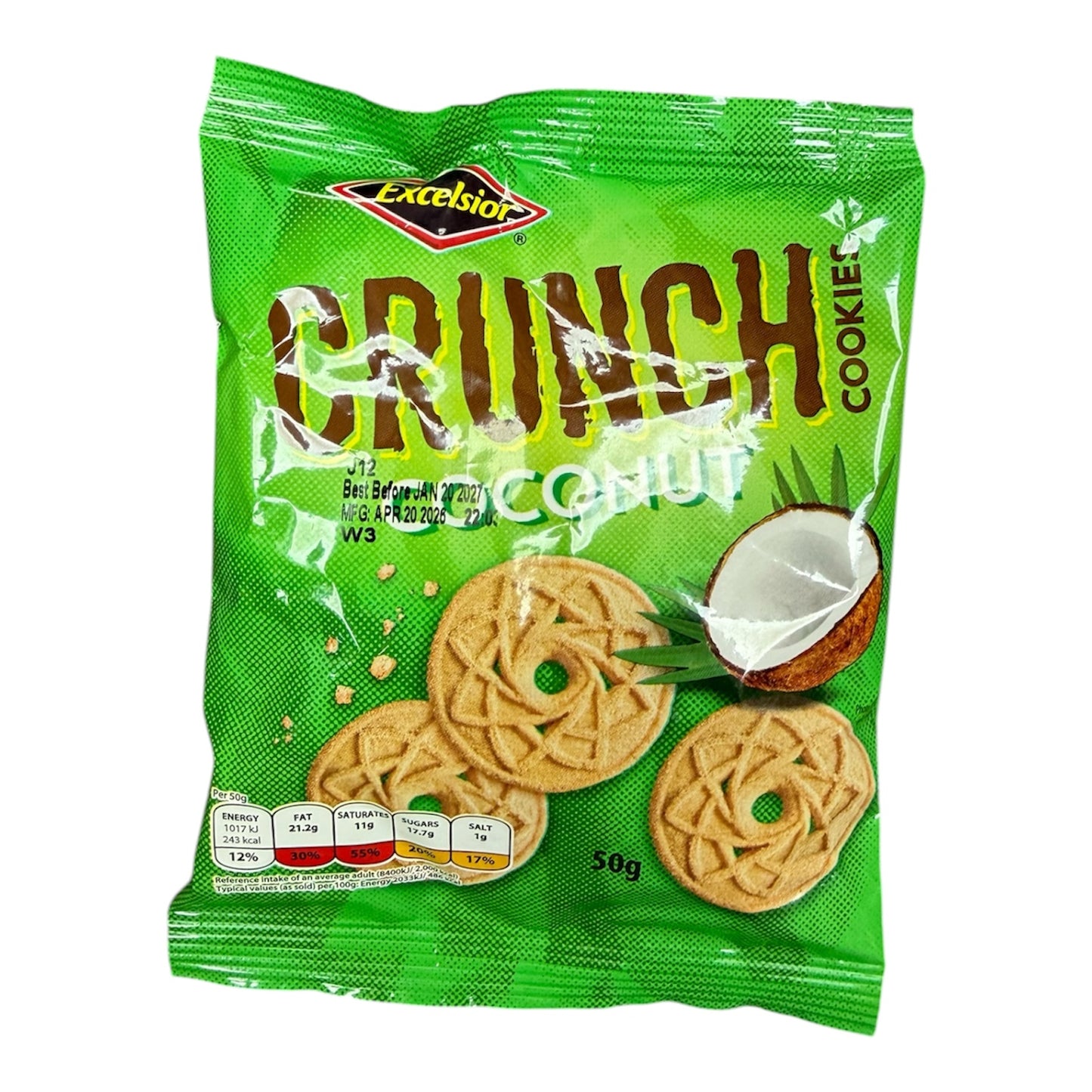 Excelsior Crunch Coconut Cookies