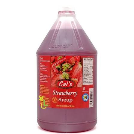 Cals Strawberry Syrup 3.8 Litre