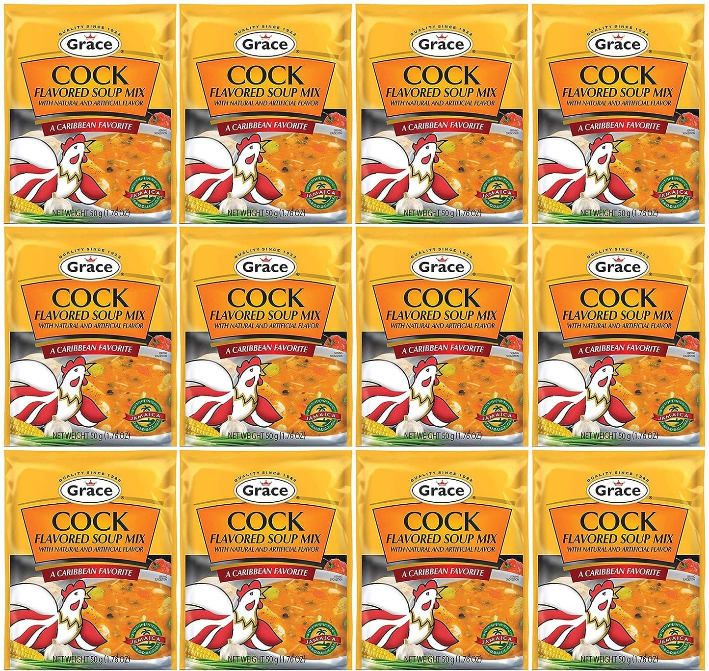 Grace Cock Flavour Noodle Soup Mix Case Of 12