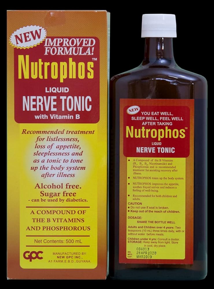 Nutrophos Liquid Nerve Tonic With Vitamin B 500ml