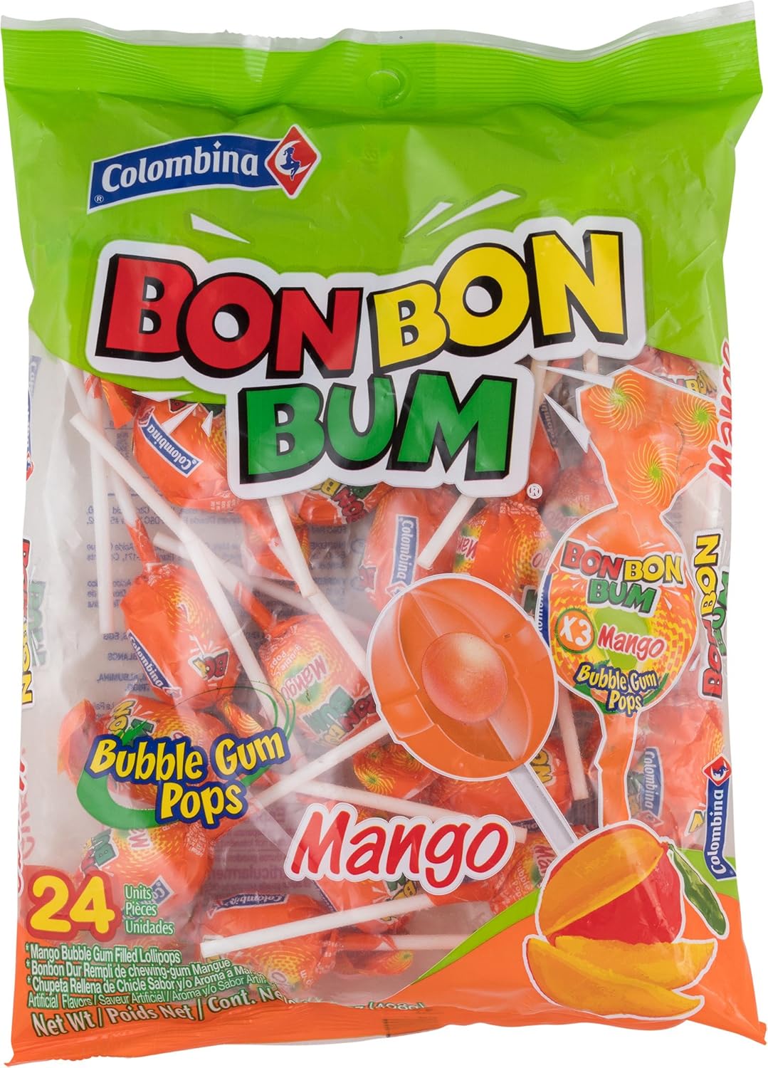 Colombina Bon Bon Mango Pack Of 24