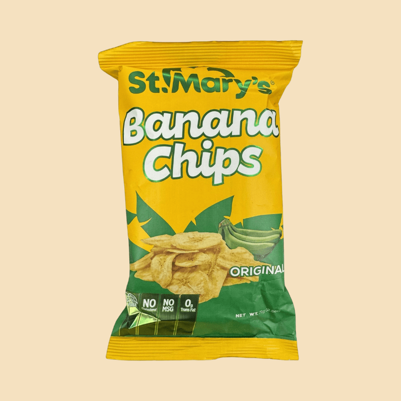 St Mary's Banana Chips 71g