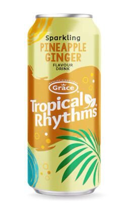 Grace Tropical Rhythms Pineapple Ginger Sparkling Cans