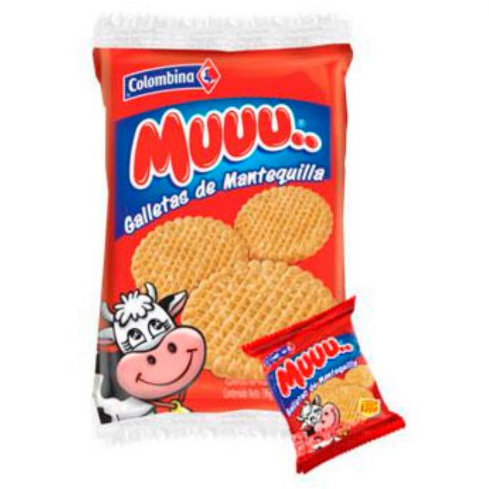 Colombina Muuu Biscuits Butter Cookies (Pack Of 12)