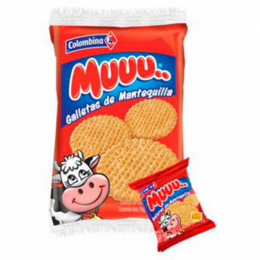 Colombina Muuu Biscuits Butter Cookies (Pack Of 12)