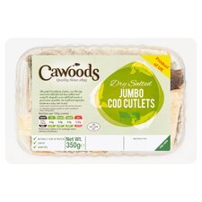 Cawoods Jumbo Cod Cutlets 350g