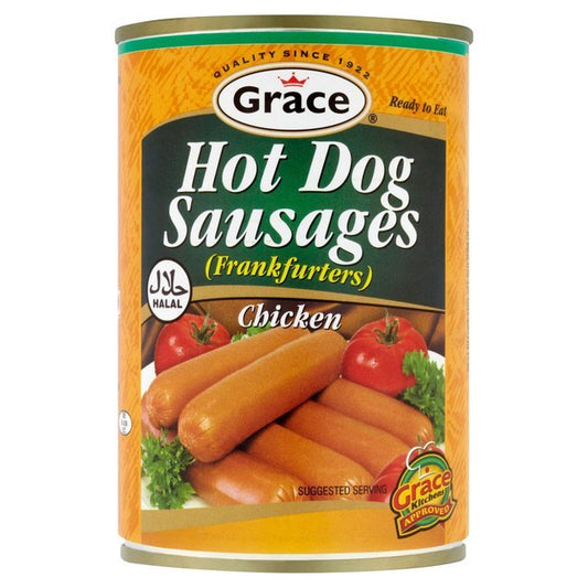 Grace Hot Dog Sausages Chicken Halal