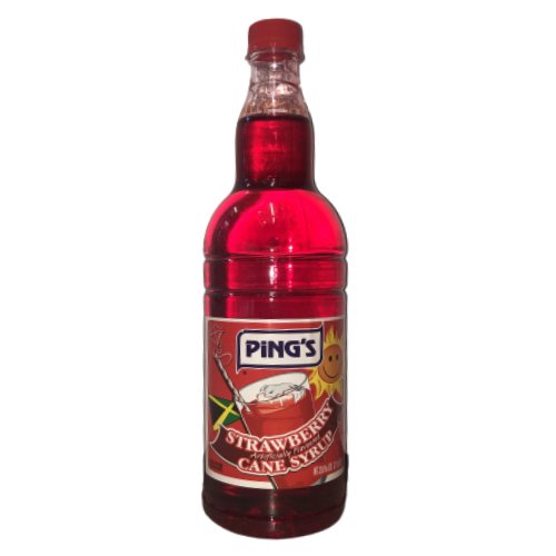 Ping's Strawberry Cane Syrup