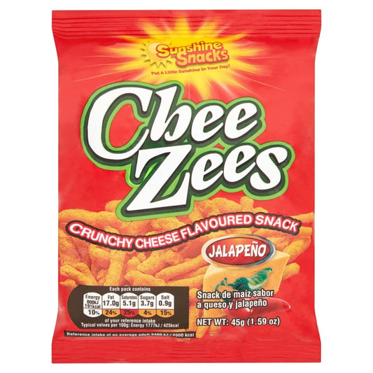 Sunshine Snacks CheeZees Jalapeno Pack Of 12