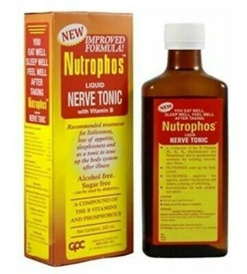 Nutrophos Liquid Nerve Tonic With Vitamin B 200ml