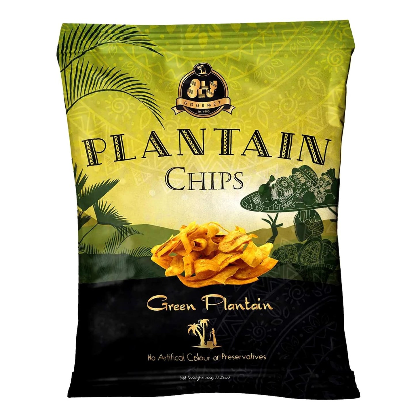 Olu Olu Green Planatin Chips - Slightly Salted