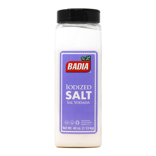 Badia Iodized Salt/Sal Yodada (40oz) 1.13kg