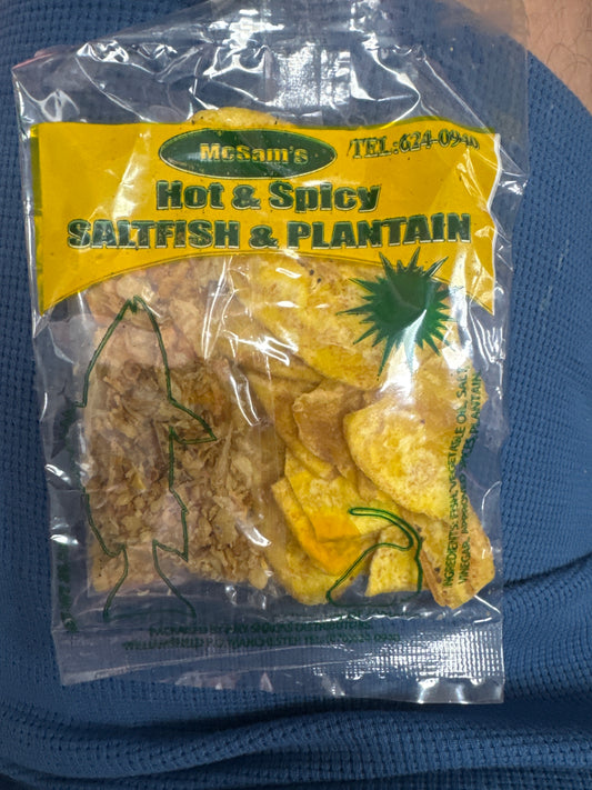 Mcsams Hot & Spicy Saltfish & Plantain