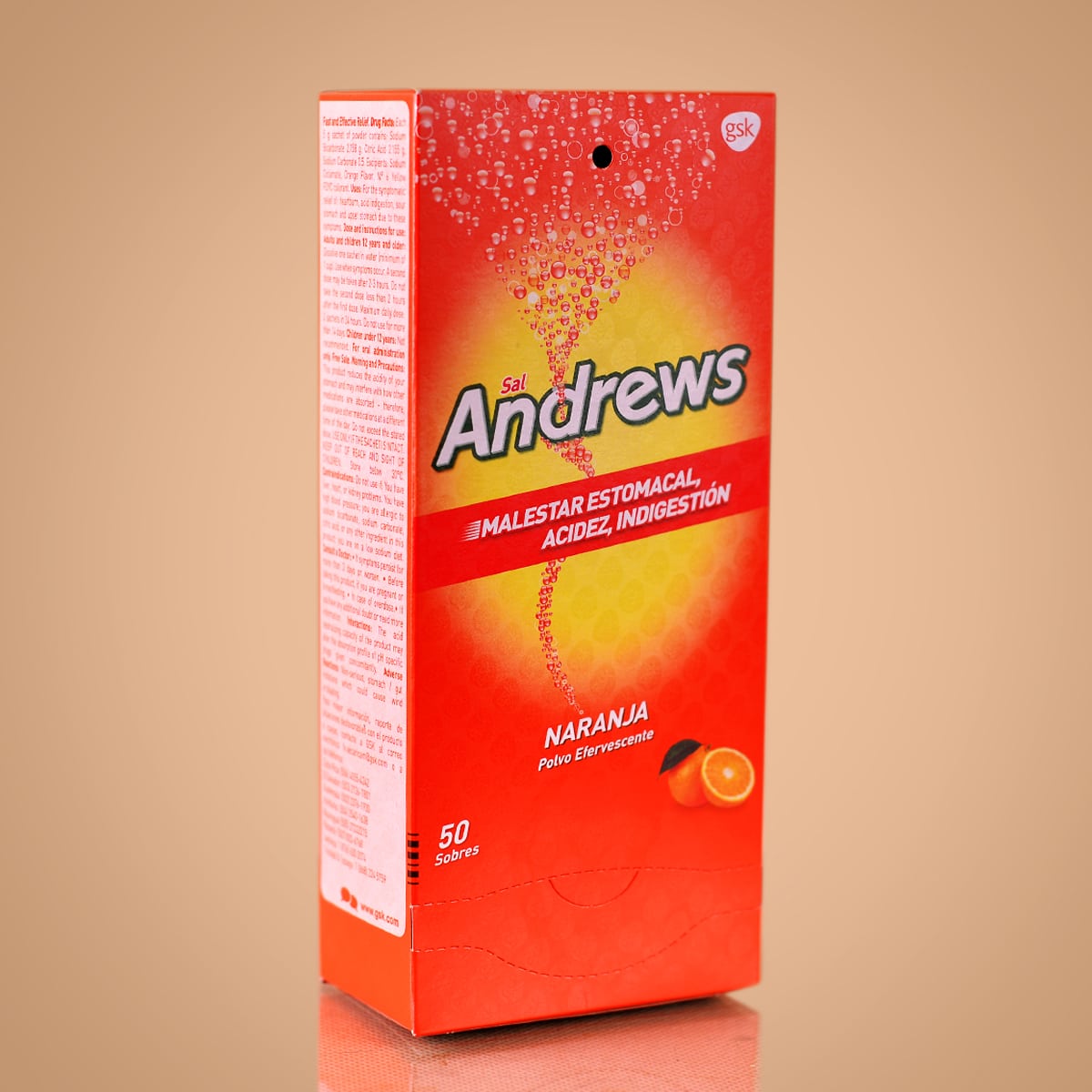 Andrews Salts Orange Flavour (50 Satchets)