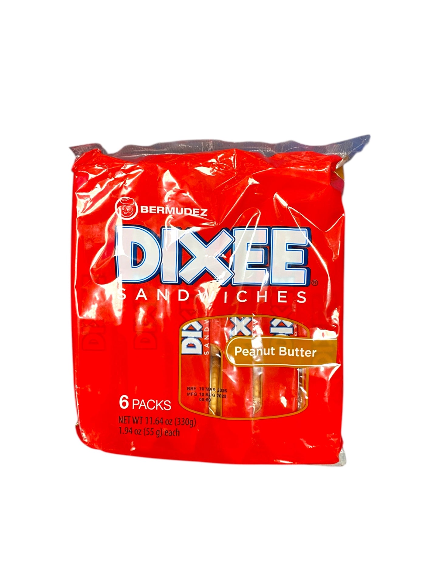 Bermudez Dixee Peanut Butter Biscuits (6 Pack)