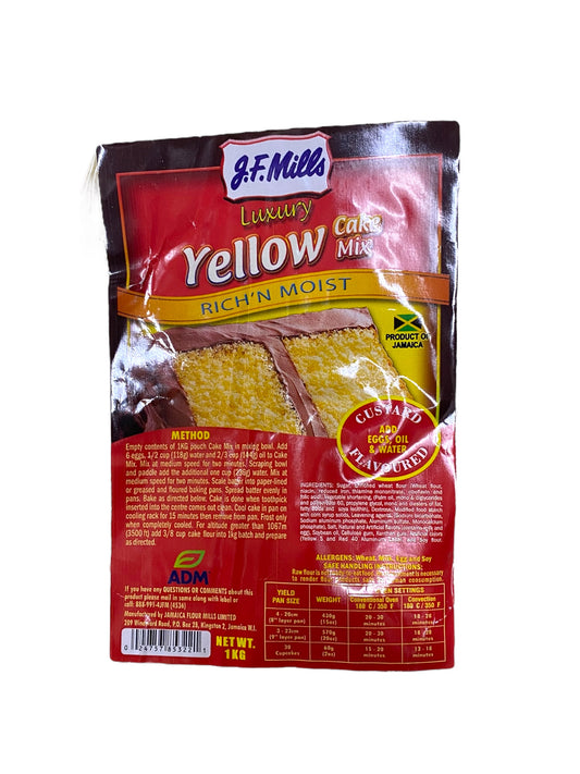 Jf Mills Yellow Cake Mix Custard Flavoured 1kg