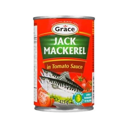 Grace Jack Mackerel In Tomato Sauce 425g Jamaican Import