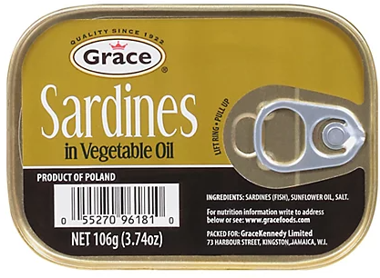 Grace Sardines in Vegetable Oil