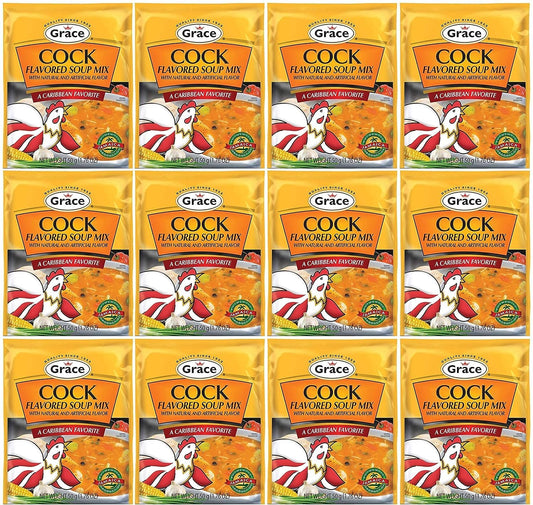 Grace Cock Flavour Noodle Soup Mix Case Of 12