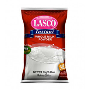 Lasco Whole Milk Powder 80 Grams