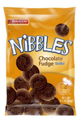 Bermudez Nibbles Chocolate Fudge Cookies 60g