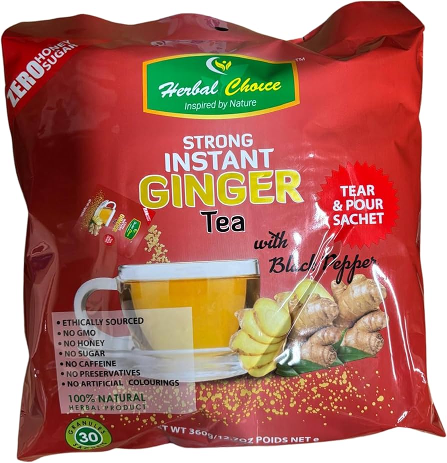 Herbal Choice Strong Instant Ginger Tea With Black Pepper 360g