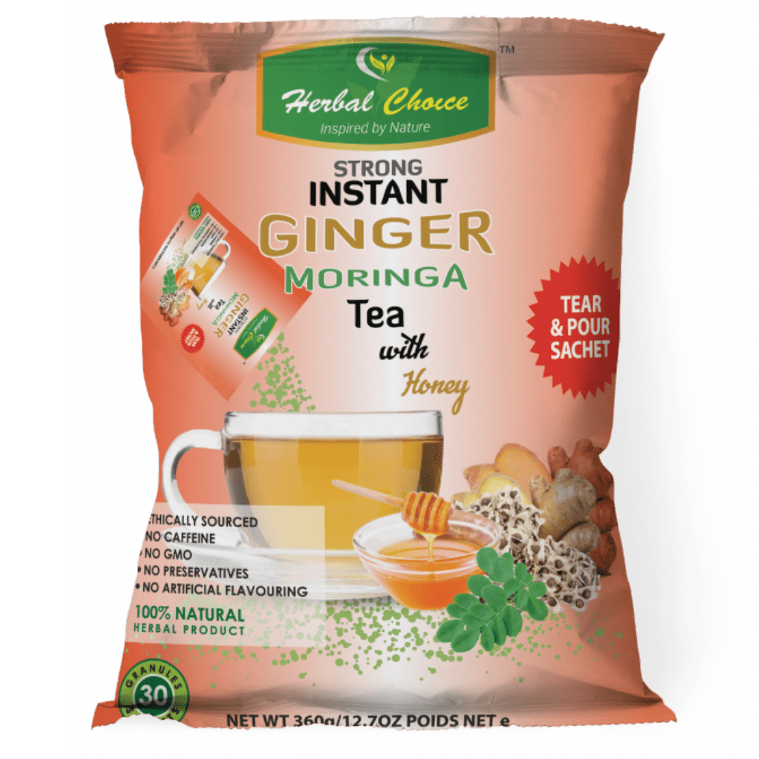 Herbal Choice Strong Instant Ginger Moringa Tea With Honey 360g