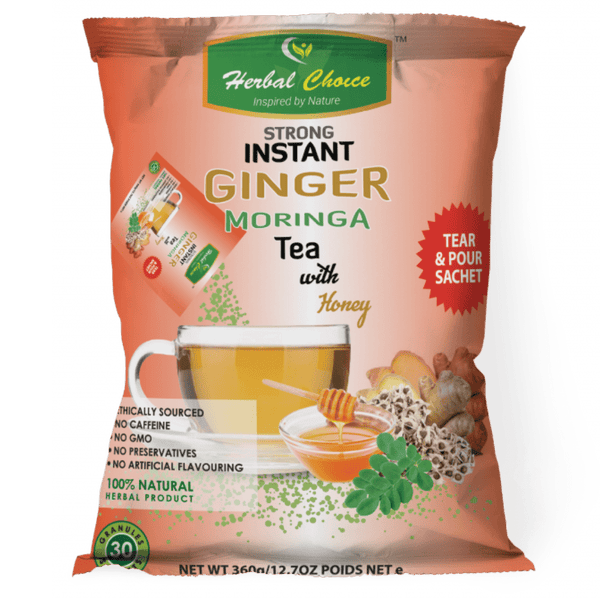 Herbal Choice Strong Instant Ginger Moringa Tea With Honey 360g – Fresh ...