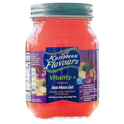 Karibbean Flavours Vitality + Sea Moss Gel 460g