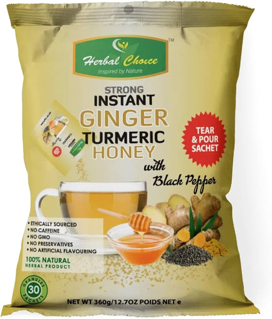 Herbal Choice Strong Instant Ginger Tumeric Honey With Black Pepper 360g