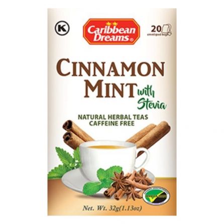 Caribbean Dreams Cinnamon Mint with Stevia 32g (20 bags)