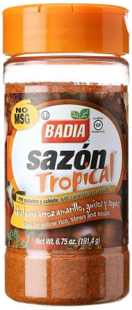 Badia Sazon Tropical with Coriander and Annatto (Amber) - (6.75 oz) 191.4g