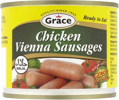 Grace Chicken Vienna Sausages Halal 200g