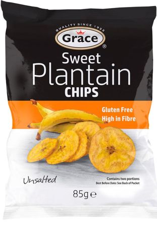 Grace Sweet Plantain Chips 85g (Box of 9)