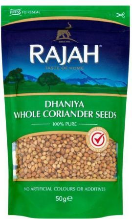 Rajah Dhaniya Whole Coriander Seeds 100g