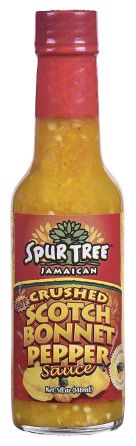 Spur Tree Jamaican (Hot) Crushed Scotch Bonnet Pepper Sauce 148ml (5 fl.oz.)