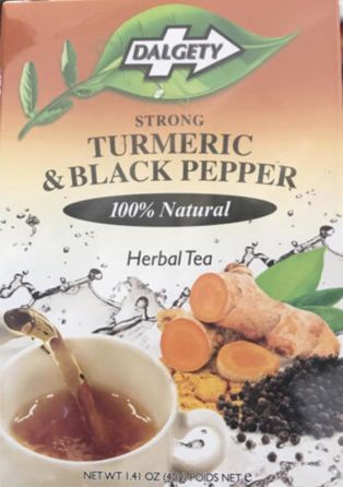 Dalgety Strong Turmeric & Black Pepper (18 Tea Bags)