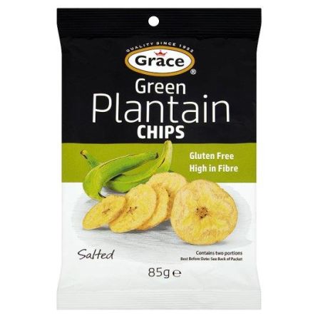 Grace Green Plantain Chips (Salted) 85g (Box of 9)