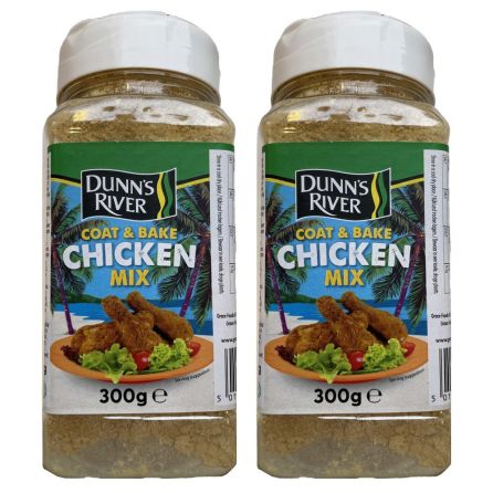 Dunns River Coat & Bake Chicken Mix 300g (Pack of 2)